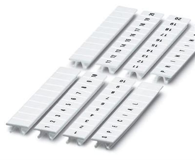 Phoenix ZB6 LGS Label strip - + ( plus ), 6mm, white