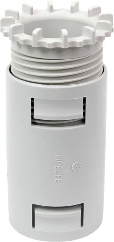 Pipelife Combination Sleeve with locking function - 50mm, grey, PP ( Polypropylene ) - Halogen-Free