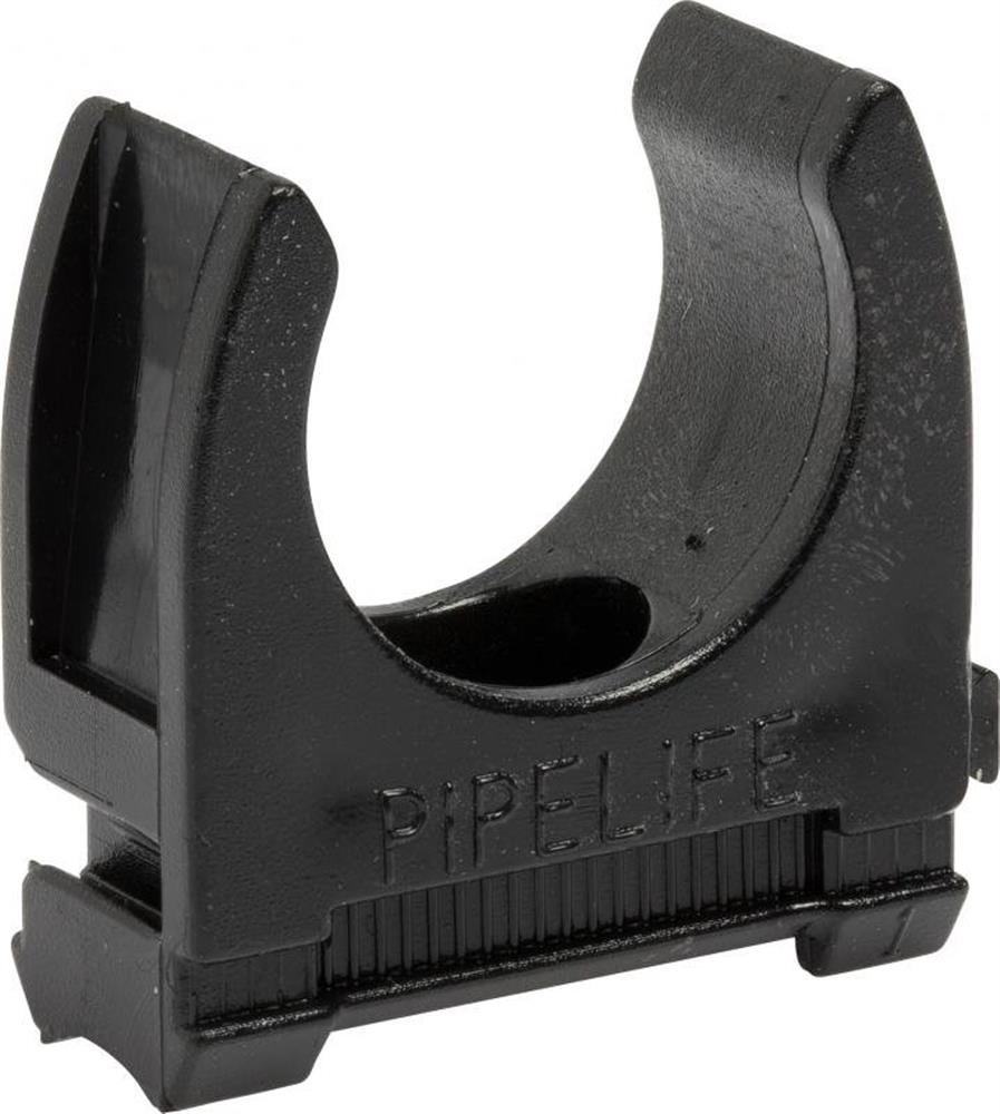 Pipelife Pipe Holder UV Resistant - 32mm, black