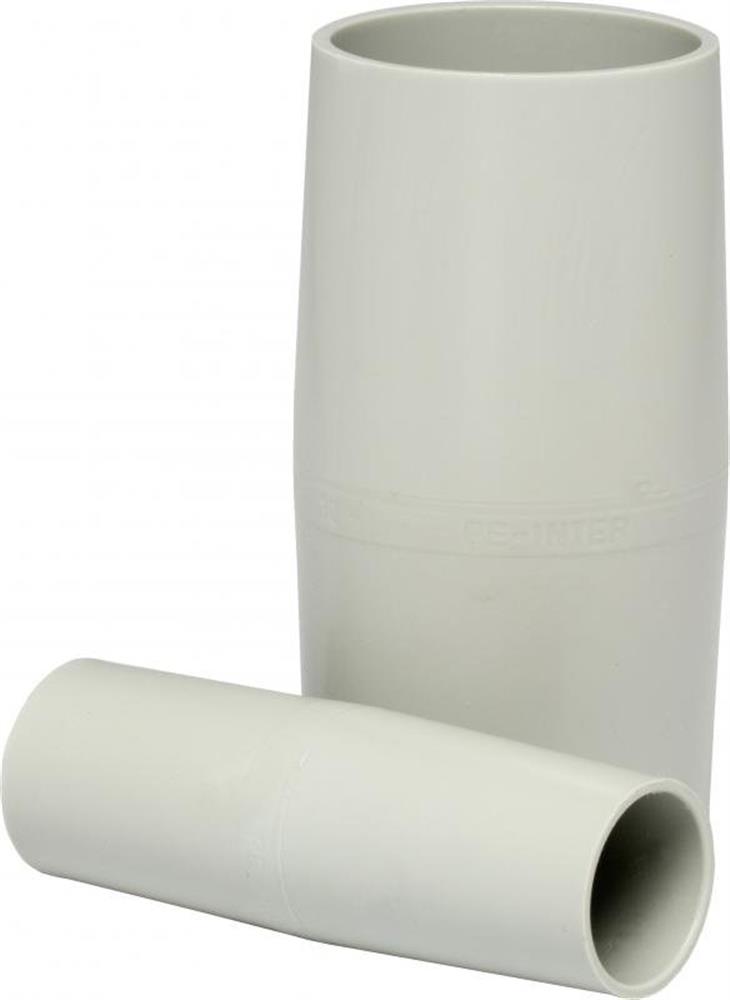 Pipelife Socket - 50mm, grey, PP ( Polypropylene ) - Halogen-Free