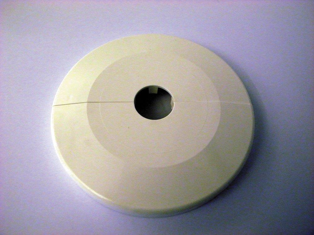 Plastic Rosette - 18mm, white RAL 9010