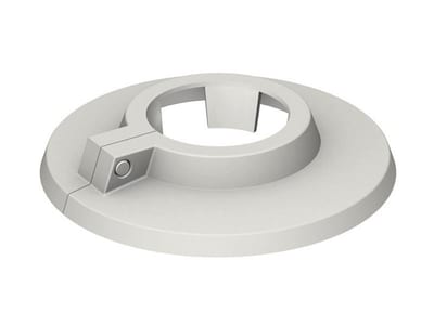 Plastic Rosette - 48mm, grey