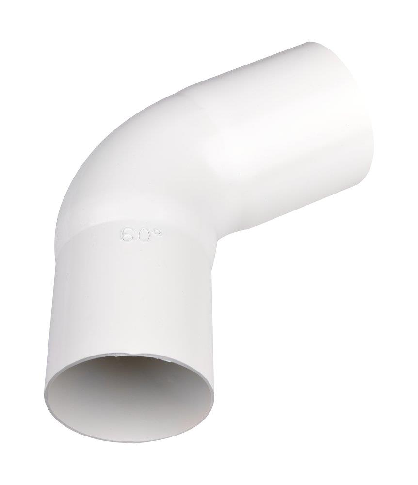 Plastmo Bend plastic - 75mm, white, 60°