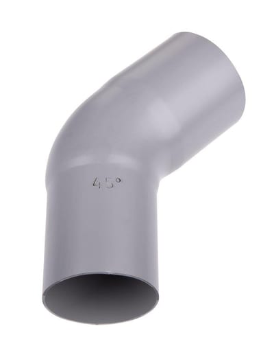 Plastmo Bend plastic - 90mm, grey, 45°
