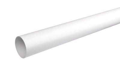 Plastmo Downpipe round plastic - 75mm, white, 6000mm