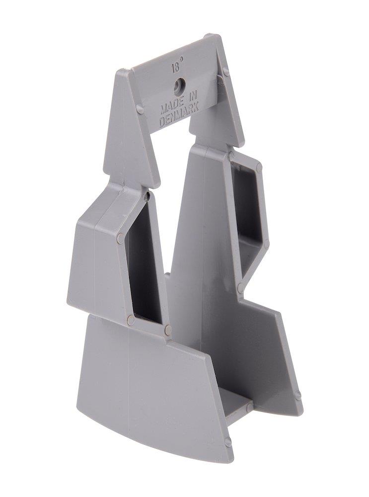 Plastmo Triangular Wedge plastic - 4mm, 10, 10", grey