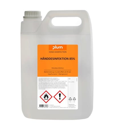 Plum 3813 Hand Disinfection liquid can - 5000ml, 85%