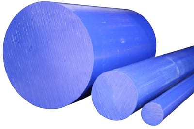 POM-C Round Bar (Polyoxymethylene), Blue, Ø150 × 1000 mm