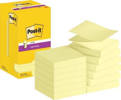 Post-it Sticky Notes - 12PCS, 76mm, 76mm