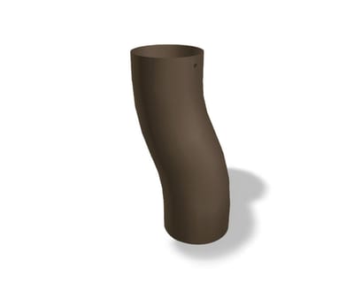 Prefa Base Elbow 01 brown aluminium - 80mm, P 10 nupret