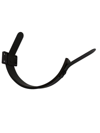 Prefa Console Iron 03 black 1/2 round Aluminium - 333mm, 12", P 10 nupret, 0,7mm