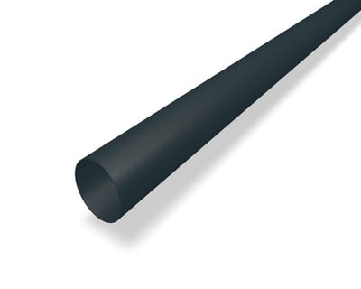 Prefa Downpipe 02 anthracite aluminium - 100mm, 0,7mm, P 10 nupret, 3000mm