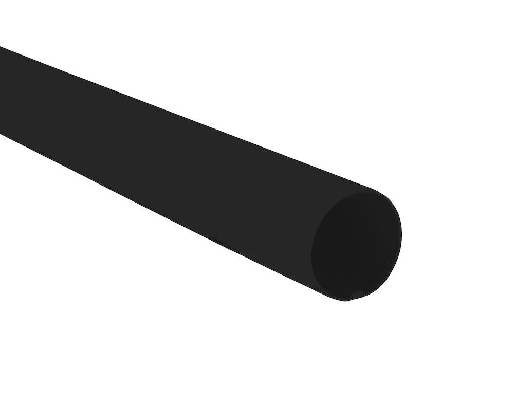 Prefa Downpipe 03 black aluminium - 80mm, 0,7mm, P 10 nupret, 3000mm