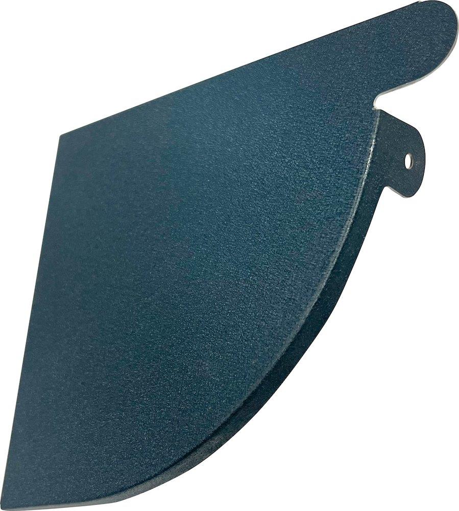 Prefa End bottom 02 anthracite aluminium 1/4 round left - 333mm, 12", P 10 nupret