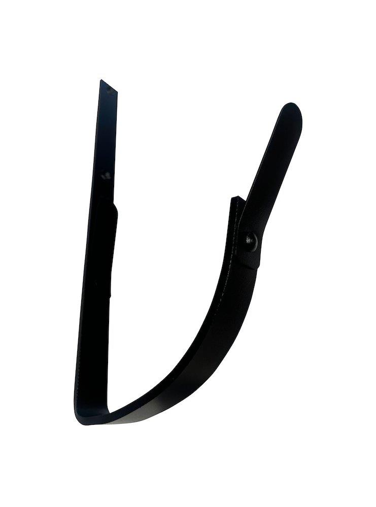 Prefa Gutter Bracket 03 black 1/4 round struktur - 333mm, 12", Aluminium, 30mm, short