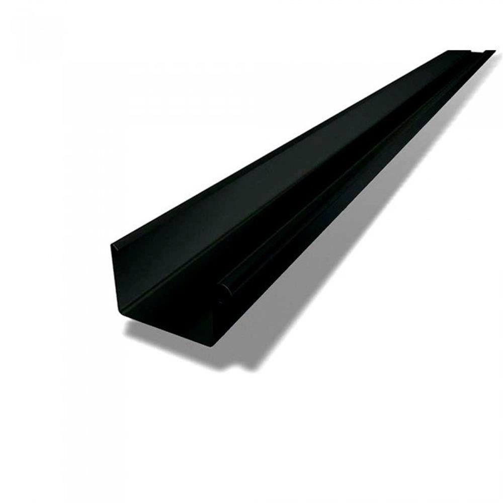 Prefa Gutter f/square gutter 03 black square aluminium - 333mm, P 10 nupret, 3000mm