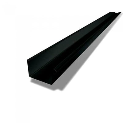 Prefa Gutter f/square gutter 03 black square aluminium - 333mm, P 10 nupret, 3000mm