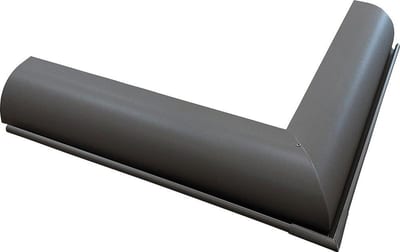 Prefa Miter 01 brown aluminium 1/4 round - 400mm, 14", External, P 10 nupret