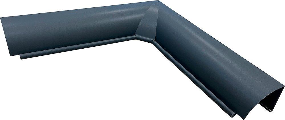 Prefa Miter 02 anthracite aluminium 1/4 round - 400mm, 14", Internal, P 10 nupret