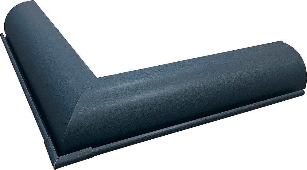 Prefa Miter 02 anthracite aluminium 1/4 round - 400mm, 14", External, P 10 nupret