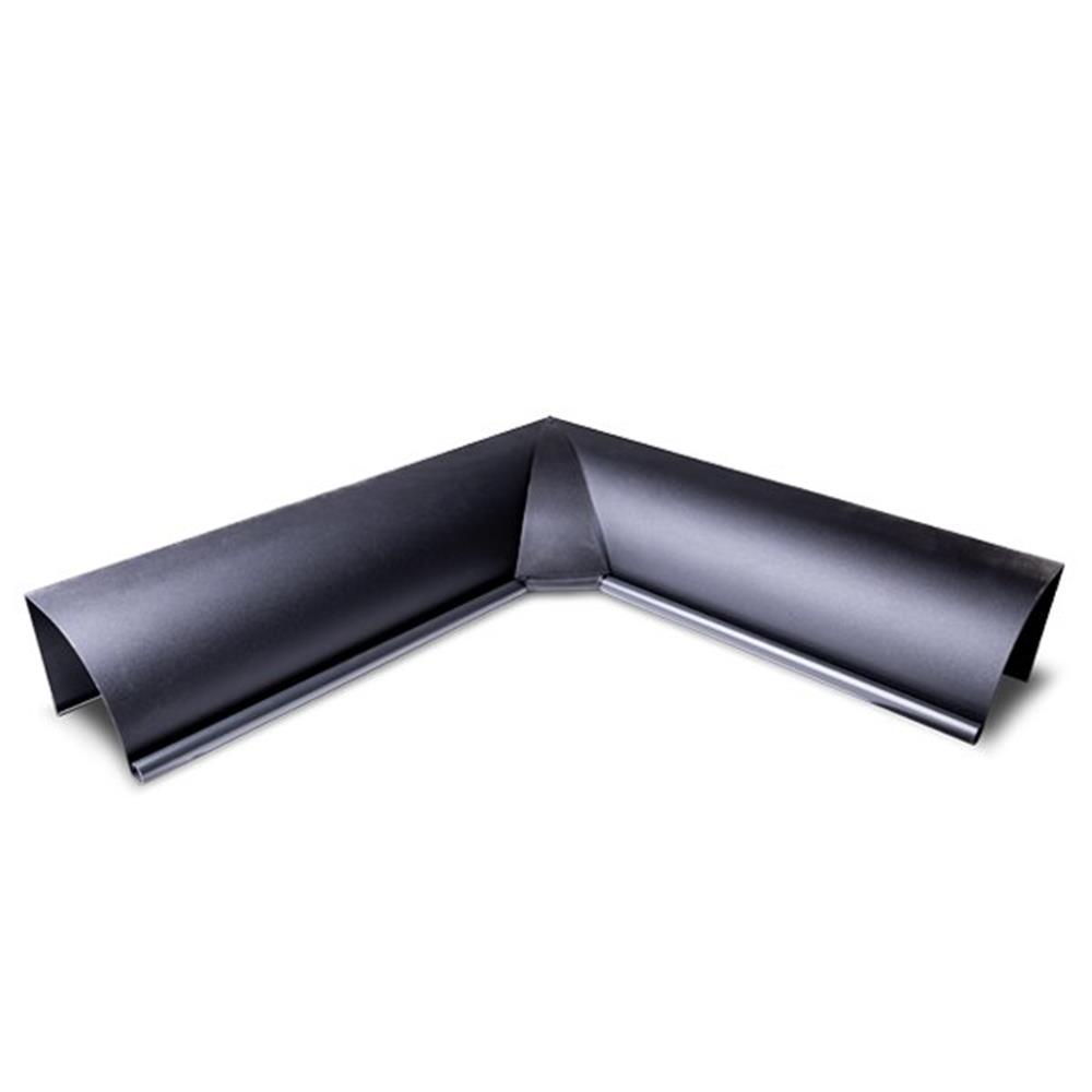 Prefa Miter 03 black aluminium 1/4 round - 333mm, 12", Internal, P 10 nupret