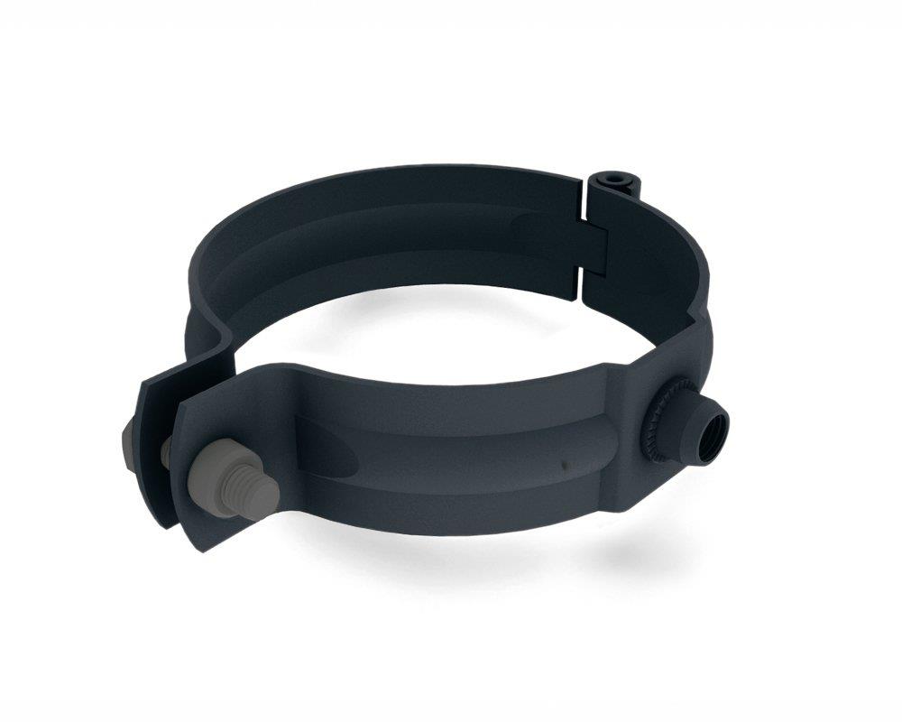 Prefa Pipe hanger 02 anthracite without mandrel aluminium - 100mm, P 10 nupret