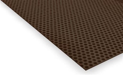 Prefa Prefalz Aluminum Perforated Plate seamable brown/anthracite - 1mm, without foil, P 99 smooth, 1000mm, 100kg, 8014/7016