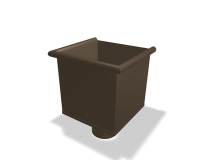 Prefa Water Collection Box 01 brown aluminium - 80mm, P 10 nupret