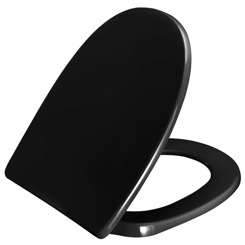 Pressalit 1094 Toilet seat - Yes, black, Soft close, Fast fitting