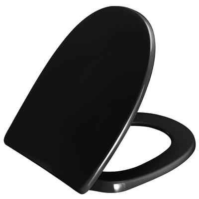 Pressalit 1094 Toilet seat - Yes, black, Soft close, Fast fitting