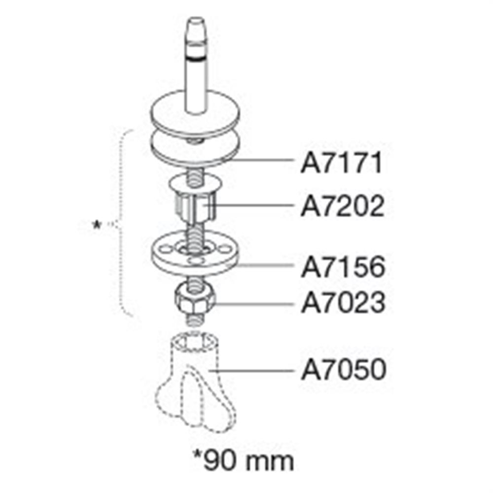 Pressalit Bracket fixed - 10166779