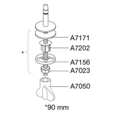 Pressalit Bracket fixed - 10166779