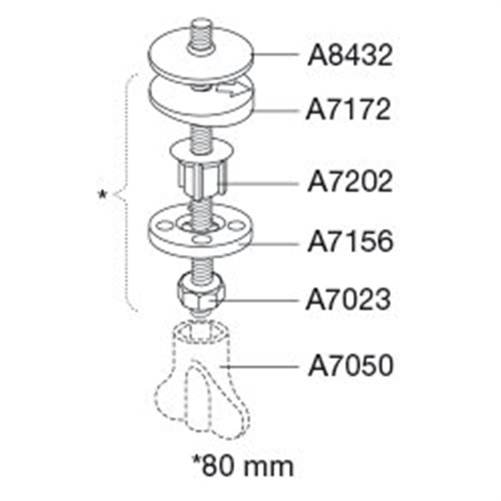 Pressalit Bracket fixed - 10166780