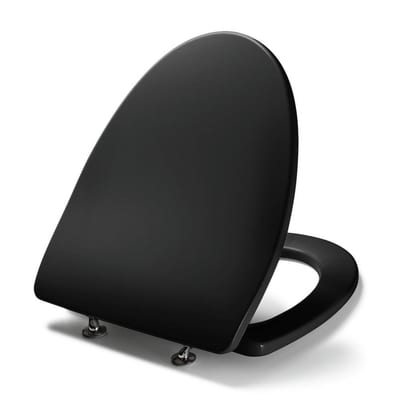 Pressalit Cera+ Toilet seat - Yes, black, Soft close, Fast fitting