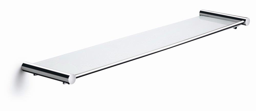 Pressalit CHOICE Glass Shelf polished steel - 588mm, 135mm, Chrome-plated