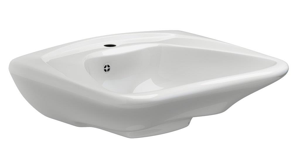 Pressalit Mateix Curve Hand basin ergonomic with overflow hole