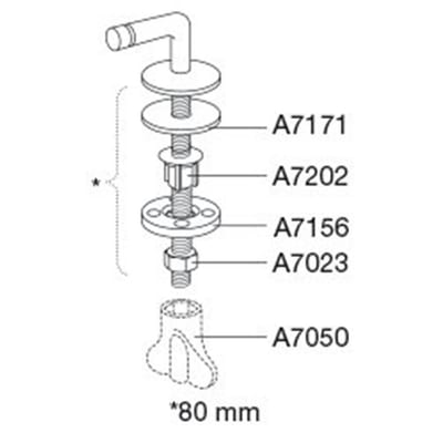 Pressalit Sign Bracket fixed