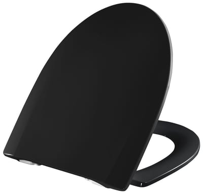 Pressalit Spira V Toilet seat - Yes, black, Soft close, Lift off