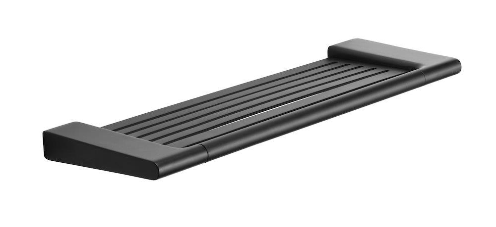 Pressalit STYLE Shelf matte black - 390mm width, 126mm depth