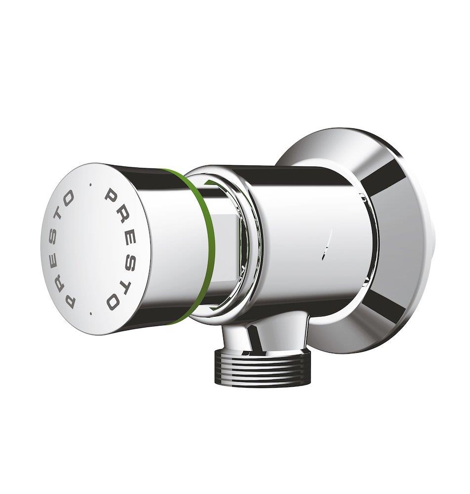 Presto Urinal Valve angle with volume regulation