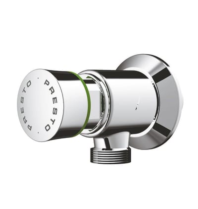 Presto Urinal Valve angle with volume regulation