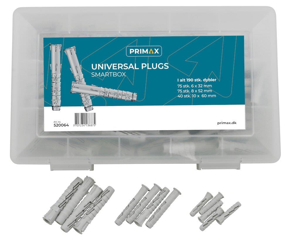 PRIMAX Universal Dowel assortment - 45-52-60mm, 6, 8, 10mm