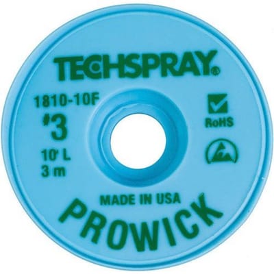 Pro Wick 1810-10F Desoldering wire esd green - 1.9mm
