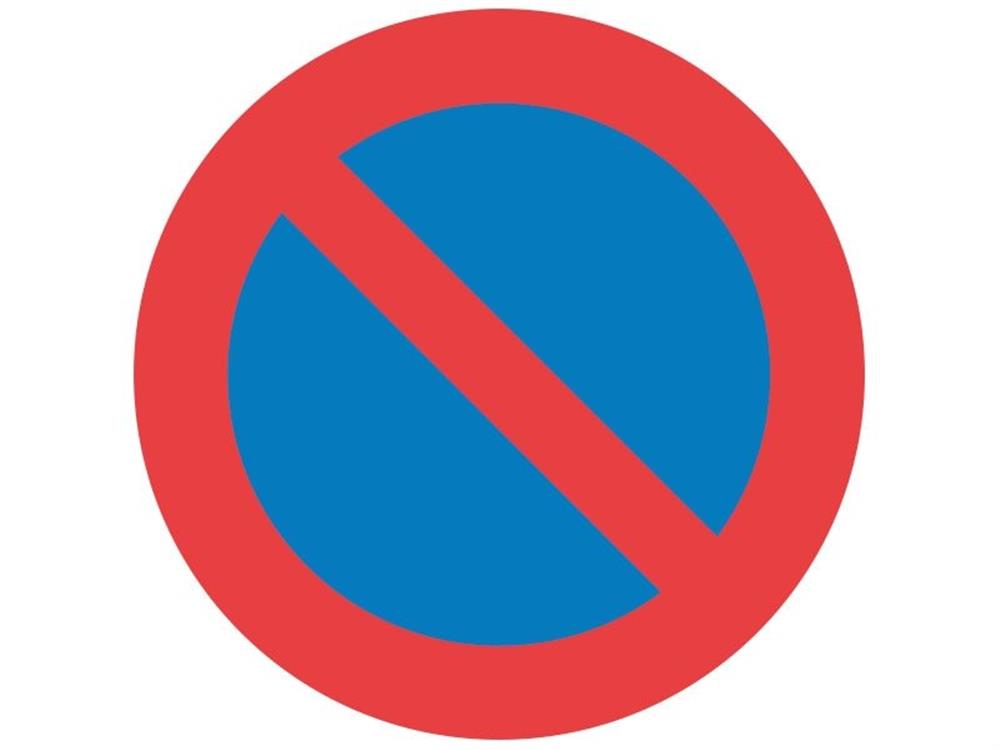 Prohibition Sign no parking C62 - 70cm