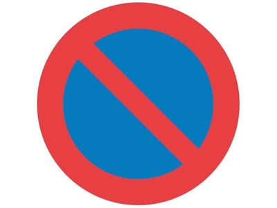 Prohibition Sign no parking C62 - 70cm