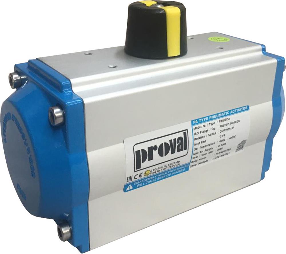 Proval PA350SR Actuator pneumatic single-acting aluminium - F16*46, 2816Nm