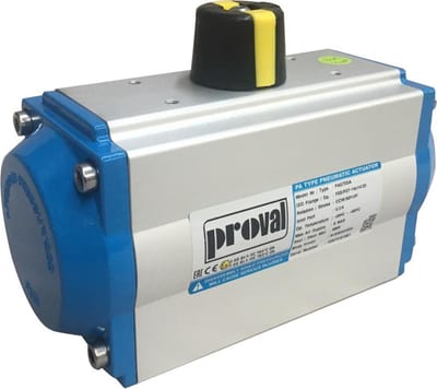Proval PA63DA Actuator pneumatic double-acting aluminium - F05/F07*14, 44Nm
