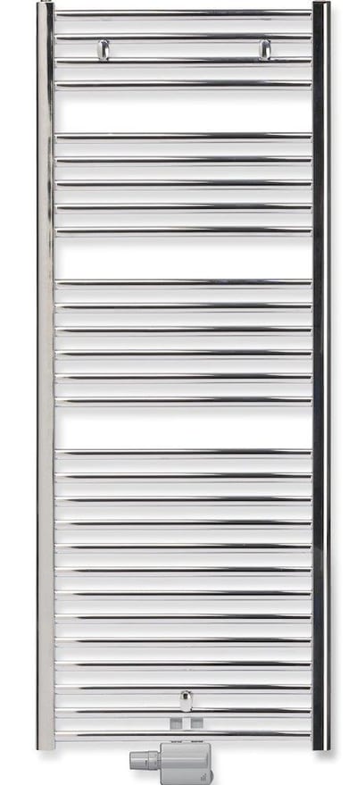 Purmo Flores CM CH Towel Warmer - 500x1150mm, Chrome-Plated, Horizontal, Curved