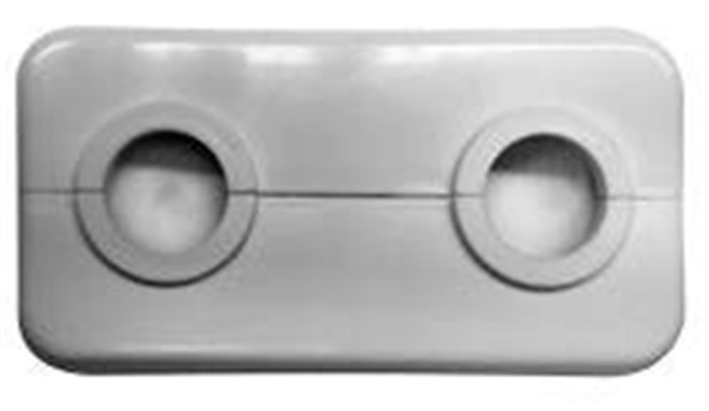 Purmo Rosette - 10mm, white 2348860