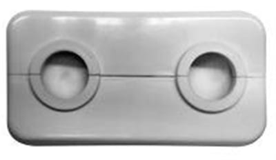 Purmo Rosette - 10mm, white 2348860